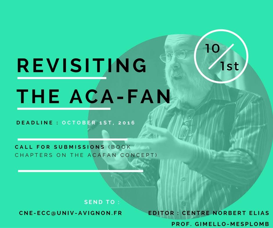 Bryde igennem huh ornament CFP: Revisiting the Aca-fan Concept with and beyond Jenkins | The Fan  Studies Network